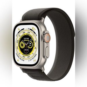 Apple Watch Ultra 49MM Titanium with Black/Grey Trail Loop Band M/L